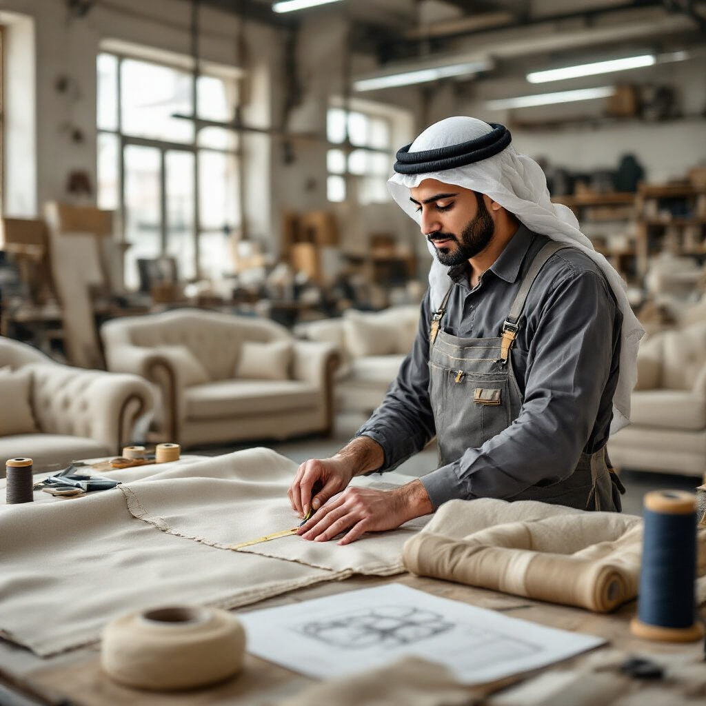 خطوات تفصيل الكنب بشكل احترافي