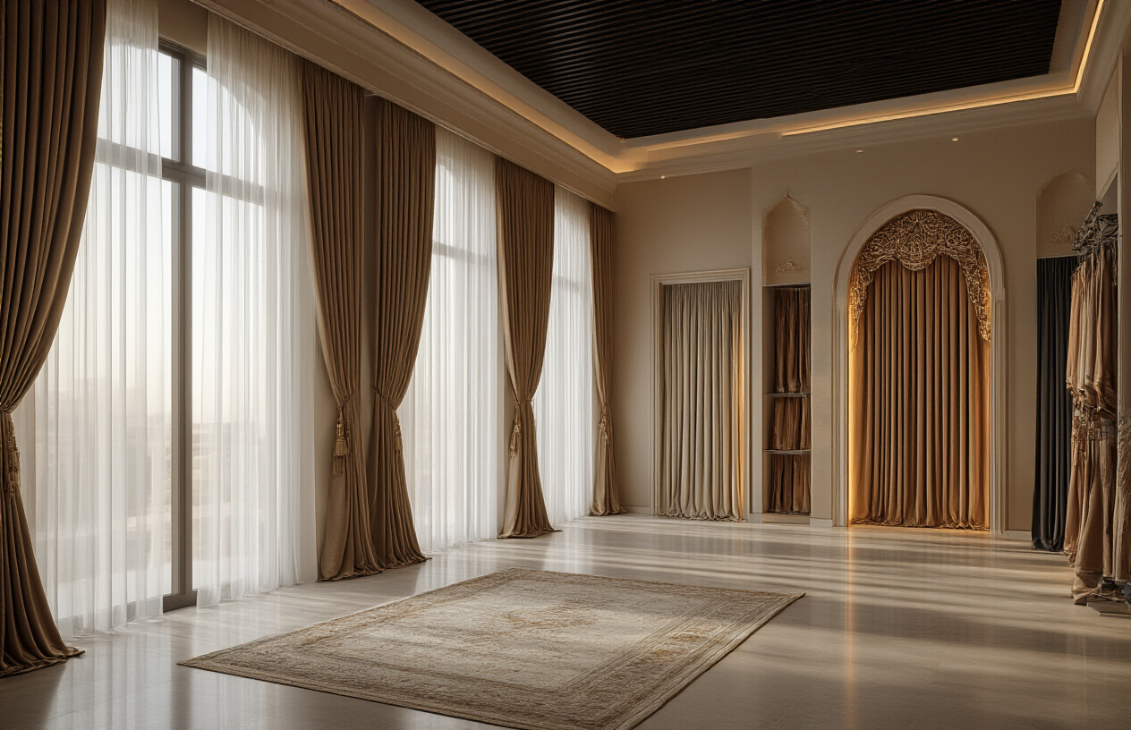 أنواع الستائر المتاحة في الرياض