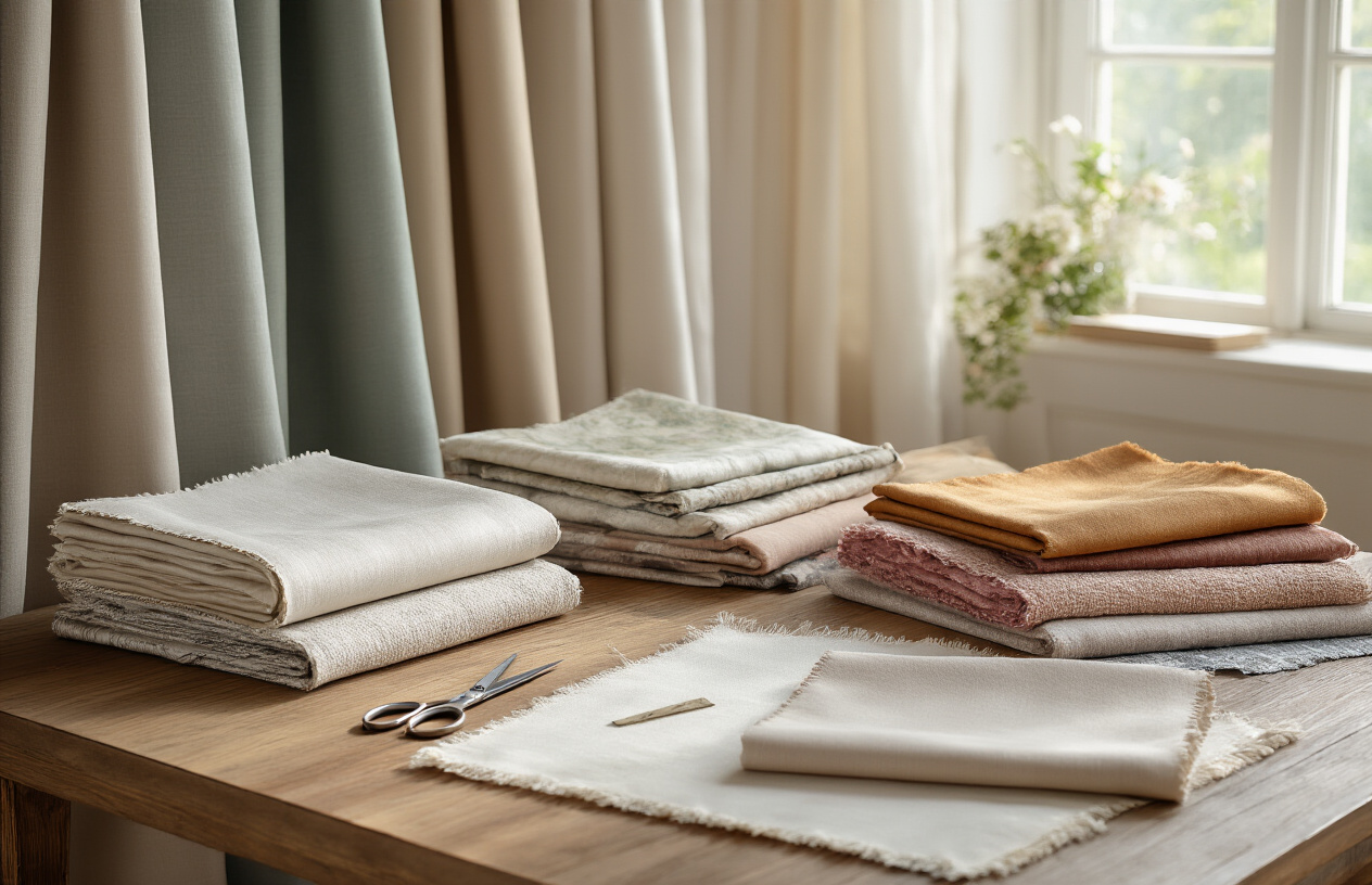 كيفية اختيار أقمشة الستائر المثالية