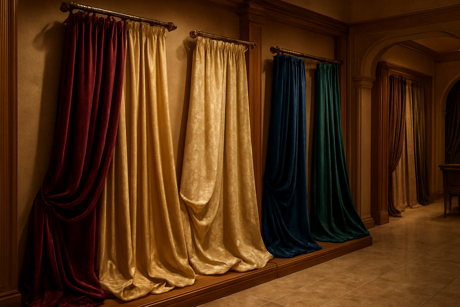 تشكيلة الستائر الراقية وأقمشتها المميزة