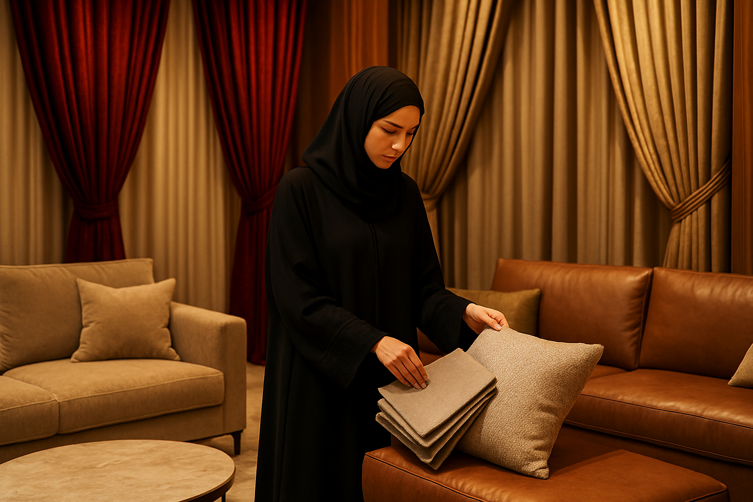 نصائح اختيار الكنب والستائر المناسبة