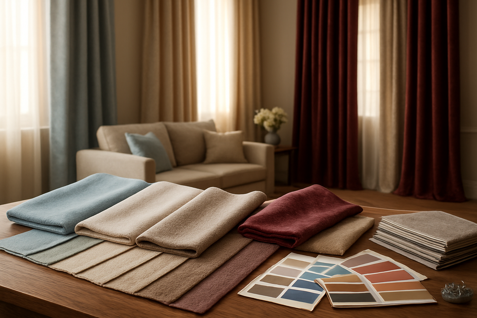كيف اخترت الألوان والأقمشة المناسبة لكل غرفة